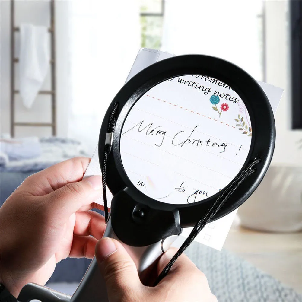 LED Neck Magnifying Glass For Seniors, Sewing, Cross Stitch, And
